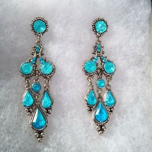 Turquoise Chandelier Earrings